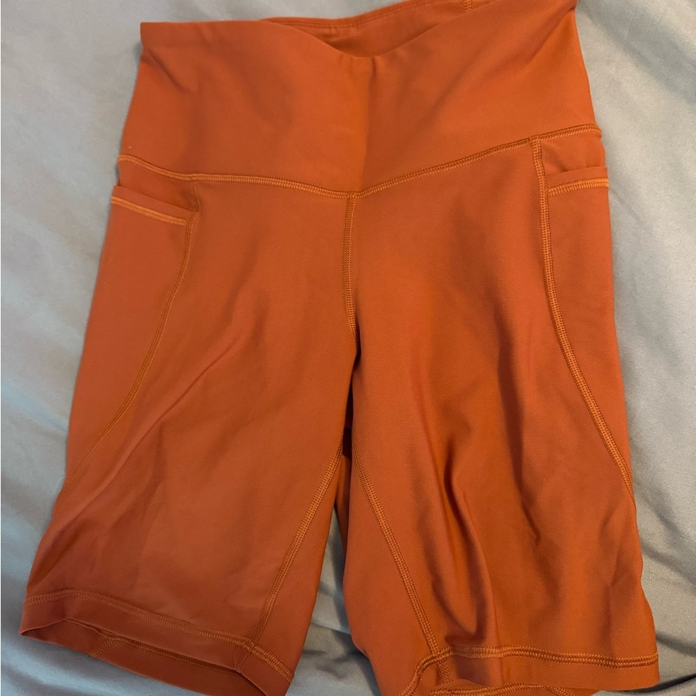 Women's High-Waisted 8 inch Biker Shorts with Pockets
